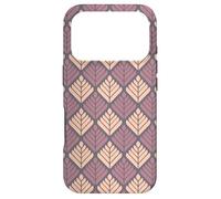 Mauve Dusty Pink Leaf Petal Layered Geometric Pattern Coque pour iPhone 17 Pro