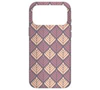 Mauve Dusty Pink Leaf Petal Layered Geometric Pattern Coque pour iPhone 17 Pro Max