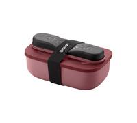 Mauve LUNCH BOX AVEC COUVERTS DE VOYAGE 'STORE&GO' "ON THE GO"