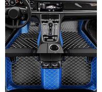 MAUWEY Tapis de Sol Voiture pour Renault Kadjar 2015-2019,3D Complet Entouré Cuir Moquette Accessoires De Protection IntéRieure,B/Blue