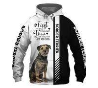 MAUXpIAO Hoodies Vestes T-shirt Cardigan Mince 3D BORDER TERRIER Impression Pull Hommes Femmes Polyester Casual Sweat Haute Qualité/A2/4XL