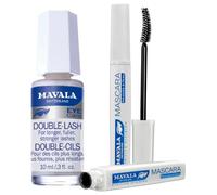 Mavala Double-Cils & Mavala Waterproof Noir - Lot de 2 Soins Cils & Mascara - Renforce, Allonge & Protège les Cils avec Tenue Longue Durée & Effet Naturel Intense