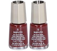 Mavala Mini Color Vernis à Ongles Crème Maputo À New 2x5 ml
