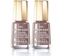 Mavala Mini Color Vernis à Ongles Crème Marron glacé À New 2x5 ml