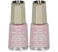 MAVALA Mini Color vernis à ongles crème - Pink Relax 224 Vernis À Ongles New 2x5 ml