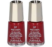MAVALA Mini Color vernis à ongles crème - Red Vinyl 057 Vernis À Ongles New 2x5 ml
