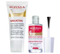 Mavala Sérum Mava-Flex & Mavala Nailactan Tube - Lot de 2 Soins Ongles - Renforce, Répare & Nourrit Ongles Cassants, Fragiles & Secs - Résultats Visibles Rapidement