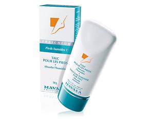 Mavala - Talc pour les Pieds - Absorption de l'Humidité - Poudre Longue Durée Anti-Odeur - Soin Journalier Efficace - Format Pratique et Économique 50g