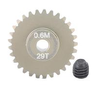 Mavaol 0.6M pignon engrenage ensemble en alliage d'aluminium 3.175mm trou pignon arbre moteur engrenages pour SCX10 1/8 1/10 chenille (29T)