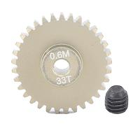 Mavaol 0.6M pignon engrenage ensemble en alliage d'aluminium 3.175mm trou pignon arbre moteur engrenages pour SCX10 1/8 1/10 chenille (33T)
