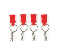 Mavaol 1/5 1/8 RC carrosserie coque pince broche support de fixation ensemble accessoires pièces adaptées pour Traxxas (Red)