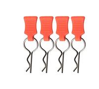 Mavaol 1/5 1/8 RC carrosserie coque pince broche support de fixation ensemble accessoires pièces adaptées pour Traxxas (Orange)