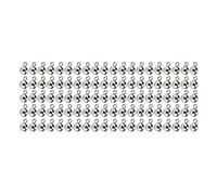 Mavaol 100 pièces perles rondes en acier inoxydable placage sous vide 5mm perles dispersées avec anneau fendu pour accessoires de bijoux à bricoler soi-même