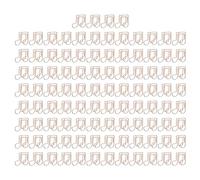 Mavaol 100 pièces trombones polyvalents innovants forme mignonne antirouille galvanoplastie trombones en métal pour la classification des documents
