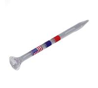 Mavaol 10Pcs Golf Tees Transparent Reduce Side Spin and Friction Unbreakable Plastic Golf Tees Long Golf Tees Bulk with Holder