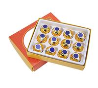 Mavaol 12 pièces balles de ruban de Golf colorées cadeau de cérémonie balle de Golf balle d'entraînement décorative pour célébration intérieure extérieure (Gold-plated ribbon balls, 12 pieces in