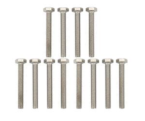 Mavaol 12 pièces vis à douille hexagonale Marine en acier inoxydable haute dureté pompe turbine vis boulon pour la réparation de bateau