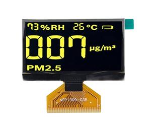 Mavaol 2,42 Pouces Affichage OLED 128x64 Résolution Écran Flexible Écran Flexible Easy Intégration pour Les projets de Bricolage et Les Amateurs (Jaune)