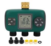 Mavaol 3 Outlet Sprinkler Timer Minmer en Laiton Port PRÉPENCE LCD Affichage de la minuterie Arrosage Contrôleur d'irrigation NH4 / 3IN Malle Fil