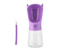 Mavaol 350ML Portable Chien Chat Animal de Compagnie Tasse d'eau Diable en Forme de Bouteille d'alimentation Voyage en Plein air (Purple)