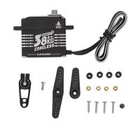 Mavaol 38KG servomoteur sans noyau servo de direction Programmable en alliage d'aluminium à couple élevé pour robot de voitures RC (360 degrés)