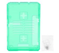 Mavaol 3B 3B + boîtier, Coquille Robuste d'abs, Support de Ventilateur de Refroidissement, Conception de Montage Mural, Finition givrée, Bleu Vert Noir Transparent (Green)
