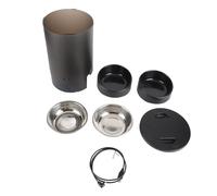 Mavaol 3L mangeoire Automatique pour Chat pour Deux Chats chronométré Distributeur de Nourriture pour Chat télécommande mangeoire Intelligente pour Animal de Compagnie Support (Noire)