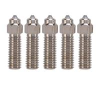 Mavaol 5pcs 3D imprimante bimétal Mes buses remplacement pour la createlity k1 k1 max max cucrzr en acier durci support imprimé matériau en fibre de carbone (0,4 mm)
