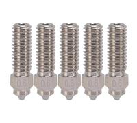 Mavaol 5pcs 3D imprimante bimétal Mes buses remplacement pour la createlity k1 k1 max max cucrzr en acier durci support imprimé matériau en fibre de carbone (0,6 mm)