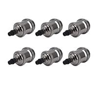 Mavaol 6 pièces support de lampe en métal E26 E27 vis accessoires de Base d'éclairage rétro avec coque en aluminium au sol (pearl black)