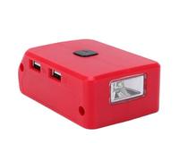 Mavaol - Adaptateur de Batterie pour Lampe de Travail LED, adapté à la Batterie Lithium-ION 18V avec Double Chargeur USB, Port DC
