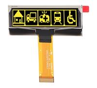 Mavaol Affichage OLED 2,23 Pouces, résolution 123x32, Flexible, Faible Puissance, Interface SPI/IIC pour l'électronique Bricolage, Les appareils Portables et Les projets (Jaune)