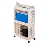 Mavaol - bibliothèque Mobile avec roulettes, Flexible, améliore l'utilisation de l'espace, durabilité, Chariot de Rangement Roulant pour Le Bureau (3 Niveaux)