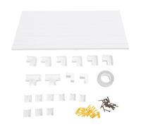 Mavaol - Cache-Fil Mural, Kit de Cache-câble, Chemin de Protection de câble à Peindre pour 4-5 câbles Ethernet ou 5-6 Fils de cuivre 24x14mm