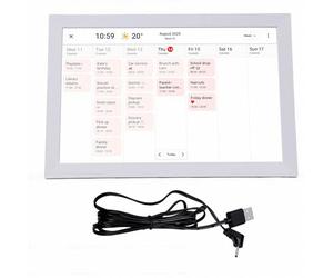 Mavaol Calendrier numérique 10,1 Pouces Écran Tactile HD Calendrier Intelligent avec Tableau des tâches ménagères Planning mensuel hebdomadaire pour Bureau à Domicile