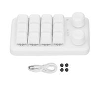 Mavaol Clavier mécanique, Touches programmables, éclairage RVB, commutateurs Bleus, USB C, Bluetooth, Robuste, Batterie Rechargeable, pour Jouer et Taper