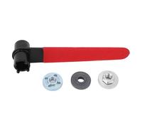 Mavaol clé 2 en 1 outil 18mm 4 griffes et douille hexagonale 16mm ouble tête pour meuleuse d'angle réparation et entretien mécaniques