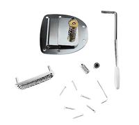 Mavaol Cordier de Pont de Guitare électrique Jazz en métal, Kit de Remplacement avec vis, Accessoires, Mise à Niveau Durable et Robuste pour Les Amateurs de Musique Semi-Creux de Guitare