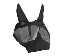 Mavaol Couvre-Visage pour Cheval en Fine, Protection Contre Les Mouches, Respirant, prévient Les morsures avec Oreilles, Nez Long (S)