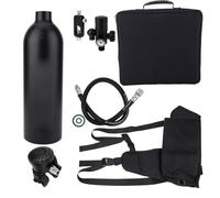 Mavaol Cylindre d'oxygène de plongée Portable, équipement respiratoire Stable de Haute capacité pour la plongée Professionnelle (Noire)