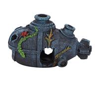 Mavaol Décoration d'aquarium en résine, Cache-Maison, Ornement d'aquarium, Mini château coloré, Robuste, Durable, Beau Paysage