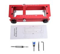 Mavaol Kit d'installation de charnière de porte réglable, gabarit de charnière de porte, foret à centrage automatique, Kit de mèches de routeur pour charnières de 2 à 1/2 à 5