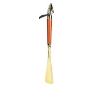 Mavaol Lève-chausse-pied universel en forme de tête de cheval, avec manche Long en hêtre (Brown 55CM horse head shoehorn)