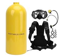 Mavaol Mini cylindre d'oxygène Portable pour Kit de réservoir de plongée sous-marine 3L, pour l'exploration et le sauvetage sous-marin (Yellow)