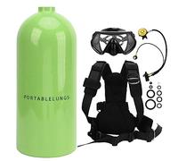 Mavaol Mini cylindre d'oxygène Portable pour Kit de réservoir de plongée sous-marine 3L, pour l'exploration et le sauvetage sous-marin (Green)