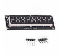 Mavaol Module d'affichage à tube numérique LED 8 chiffres 7 segments 0,36 pouces TM1637 puce d'entraînement jaune