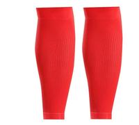 Mavaol Mumian Rouge Sport Formation Compression Soutien Tibia Pads Manches De Mollet pour La Prévention des Blessures À La Jambe (L)