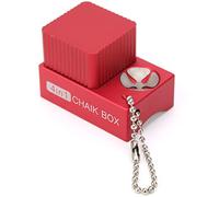 Mavaol Outil Multifonction 4 en 1, Porte-Craie, Pointe de bâton de Piscine, pic à éraflure pour Fournitures de Billard, Aluminium léger (Red)