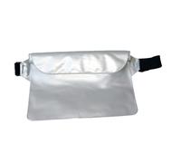 Mavaol Pochette avec Sangle de Taille en PVC à Trois Couches scellée Sac Banane pour écran Tactile téléphone Sac Sec pour la Plage, la Navigation de Plaisance, la Natation, Le (Silver White)