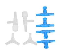 Mavaol Pompe à air pour aquarium Tube d'air Y Connecteur 3 voies Valve de contrôle 2 voies Valve de contrôle bleue